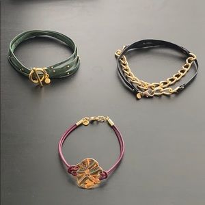 Gorjana Leather Wrap Bracelets Set of 3